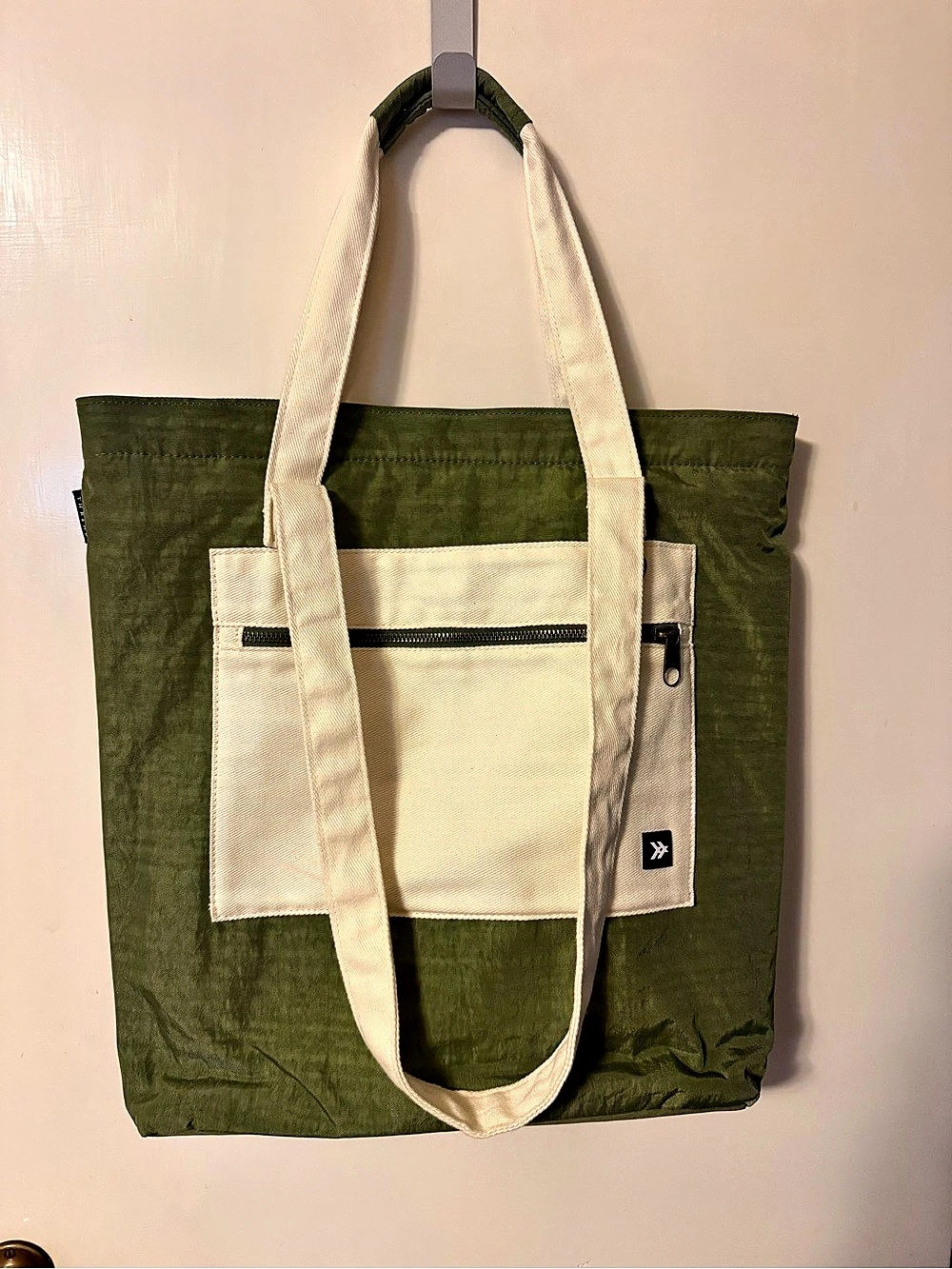 Thread- Green & White Tote Bag